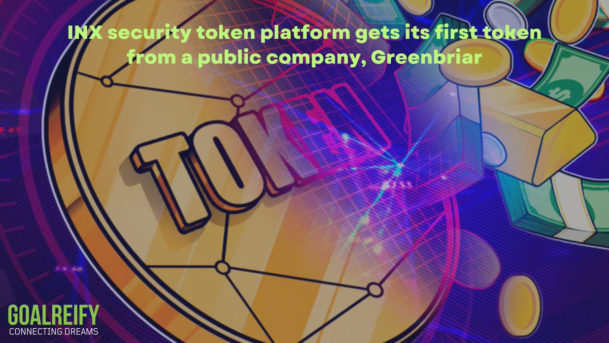 INX security token platform gets its first token from a public company, Greenbria

cointelegraph.com/news/inx-secur…

#goalreify #gaming #game #crypto #blockchain #cryptonewstoday #cryptocurrency #web3 #bitcoin #token #etn #Ethereum #publiccompany #inx #security #greenbriar