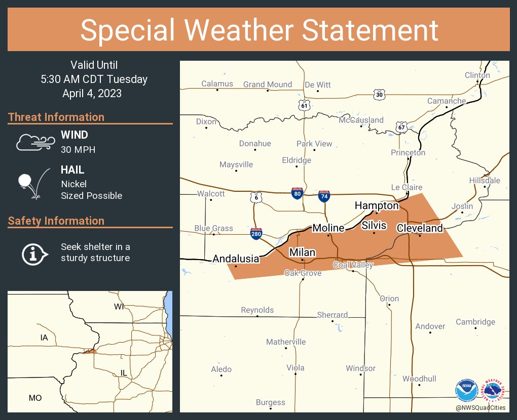 Matt Hammill on Twitter "RT NWSQuadCities A special weather