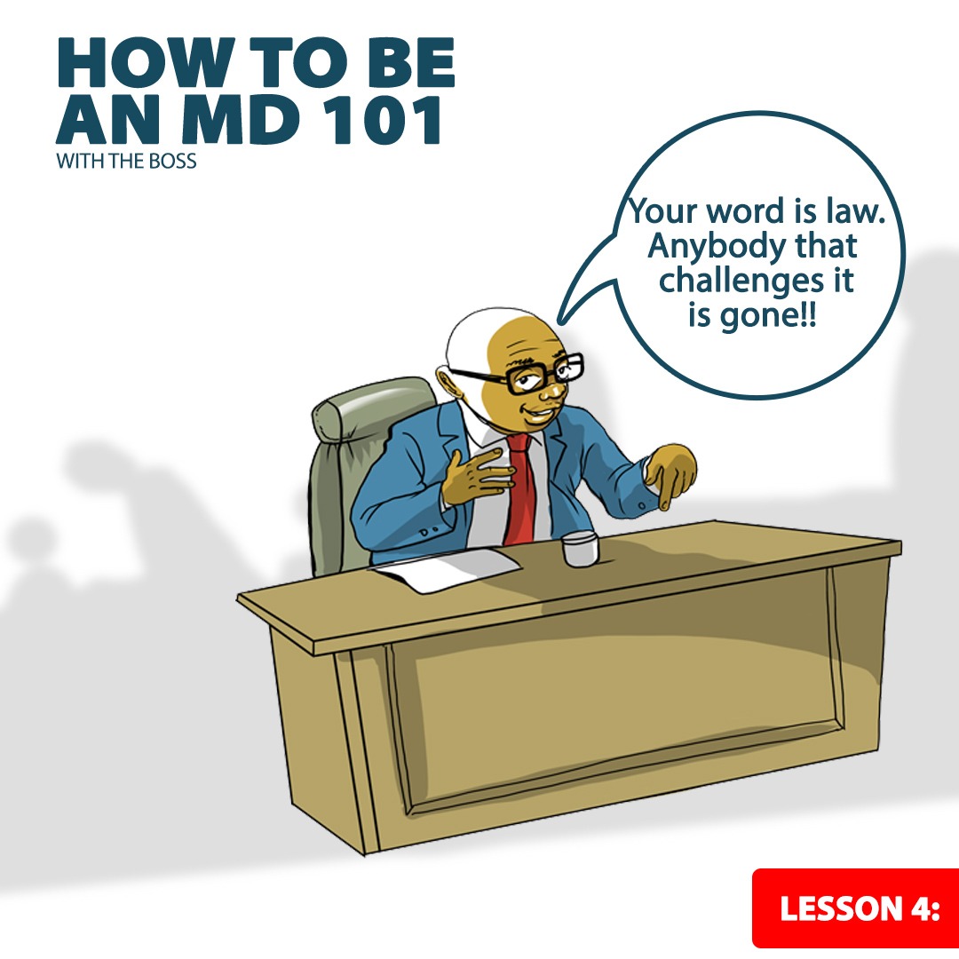 96studiosNg's tweet photo. Be a dictator in the office. Don't let anyone push you around. What you proclaim is the law whether right or wrong. Anyone who runs contrary to your law is gone. Always remember, take no prisoners.
#Howtobeaboss #96studios #Originals https://t.co/M5INmBDbf4