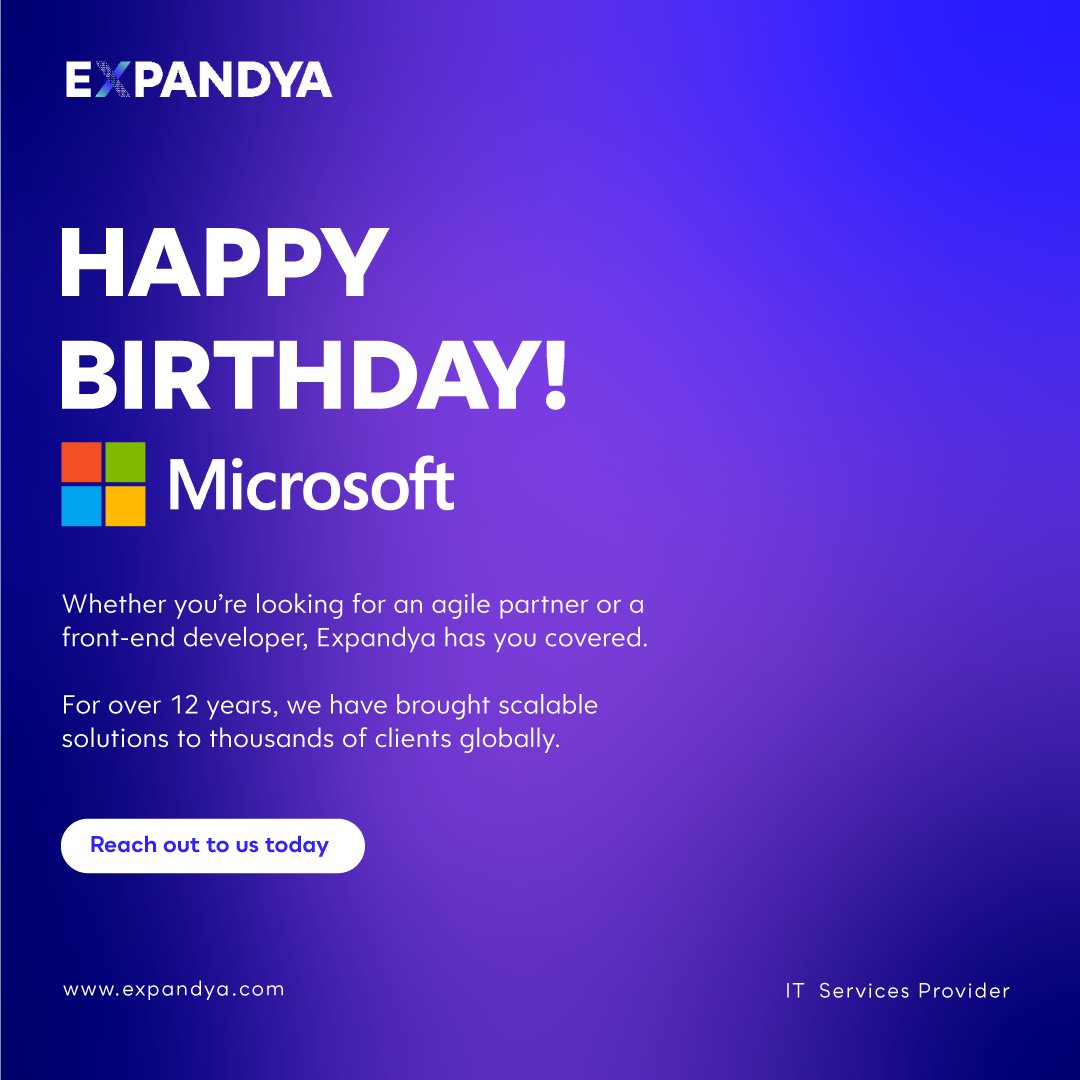 expandyacompany's tweet photo. Did you know that the foundation of #Microsoft was motivated by the January cover of Popular #Electronics magazine?
Join us today as we celebrate a company that has revolutionized the #tech world with cost-effective #software solutions from Expandya. https://t.co/VmkhCy5cx1