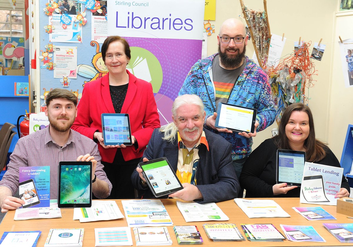 ✅ Stirling Council Library users can now stay connected online with the launch of a free tablet lending service.

Any member of Stirling Council Libraries can now borrow a tablet and MiFi with free, unlimited data for up to three weeks.

➡️ Full story: stirling.gov.uk/news/free-tabl…