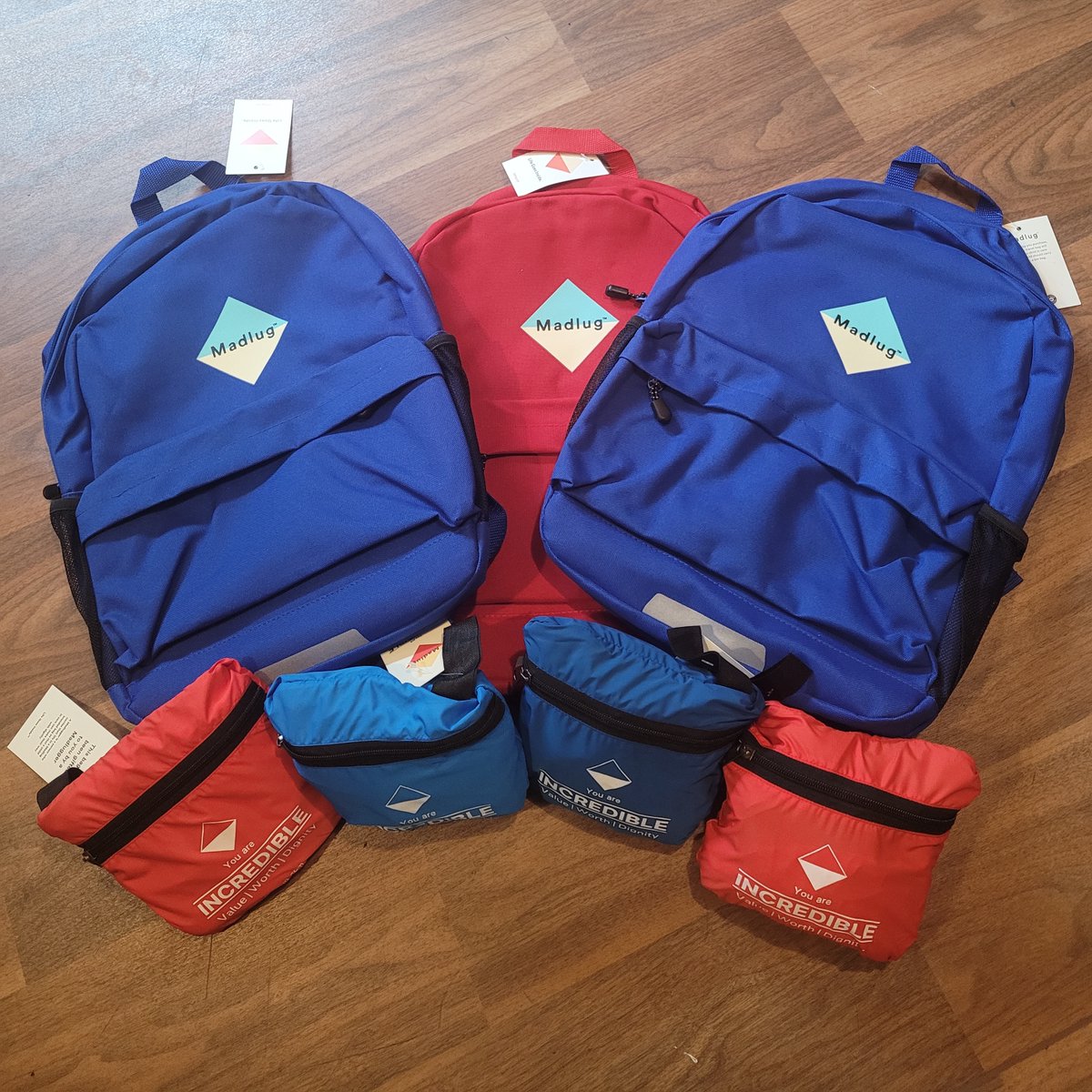 🎒We are thankful for a recent donation of  @wearemadlug bags for young people at one of our London Homes. Their ethos is to ensure “no child in care should carry their life in a bin bag” to guard against “reinforcing a sense of worthlessness.” We agree! #ValueWorthDignity 😀