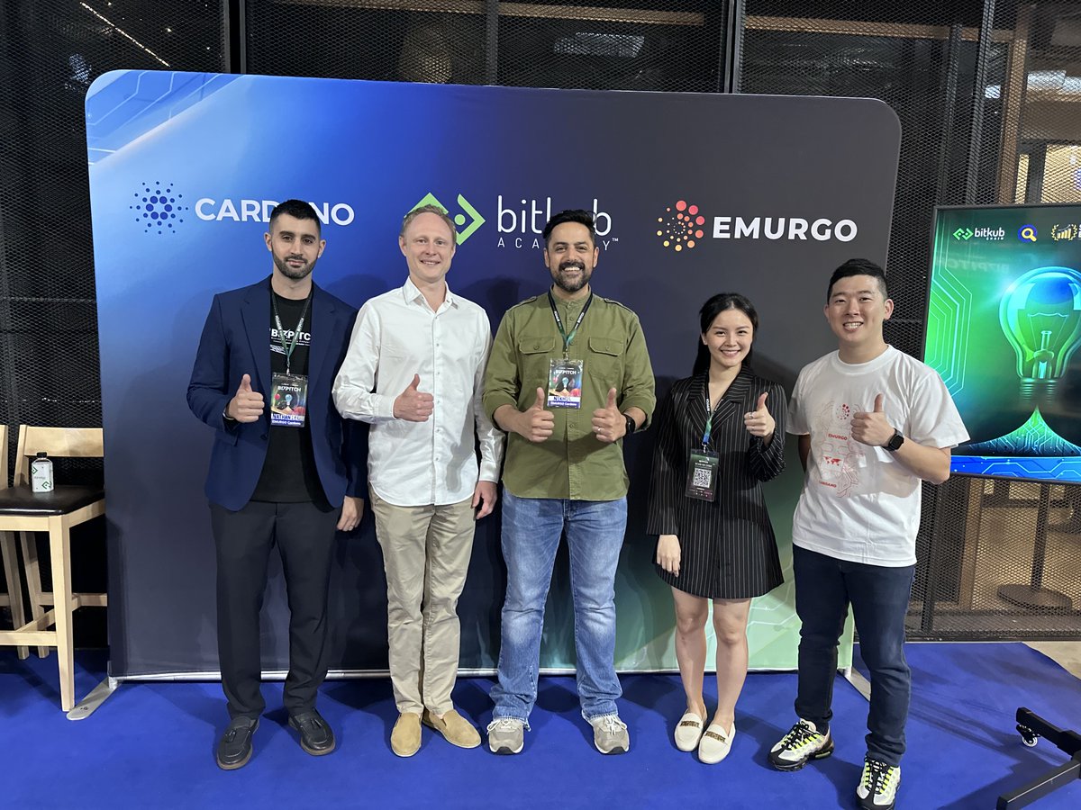 emurgo_io's tweet photo. Last week in Bangkok, 7 startup teams competed to design the optimal web3 business model over a 4 day packed agenda. 

#Cardano https://t.co/lBIiXA4YUE