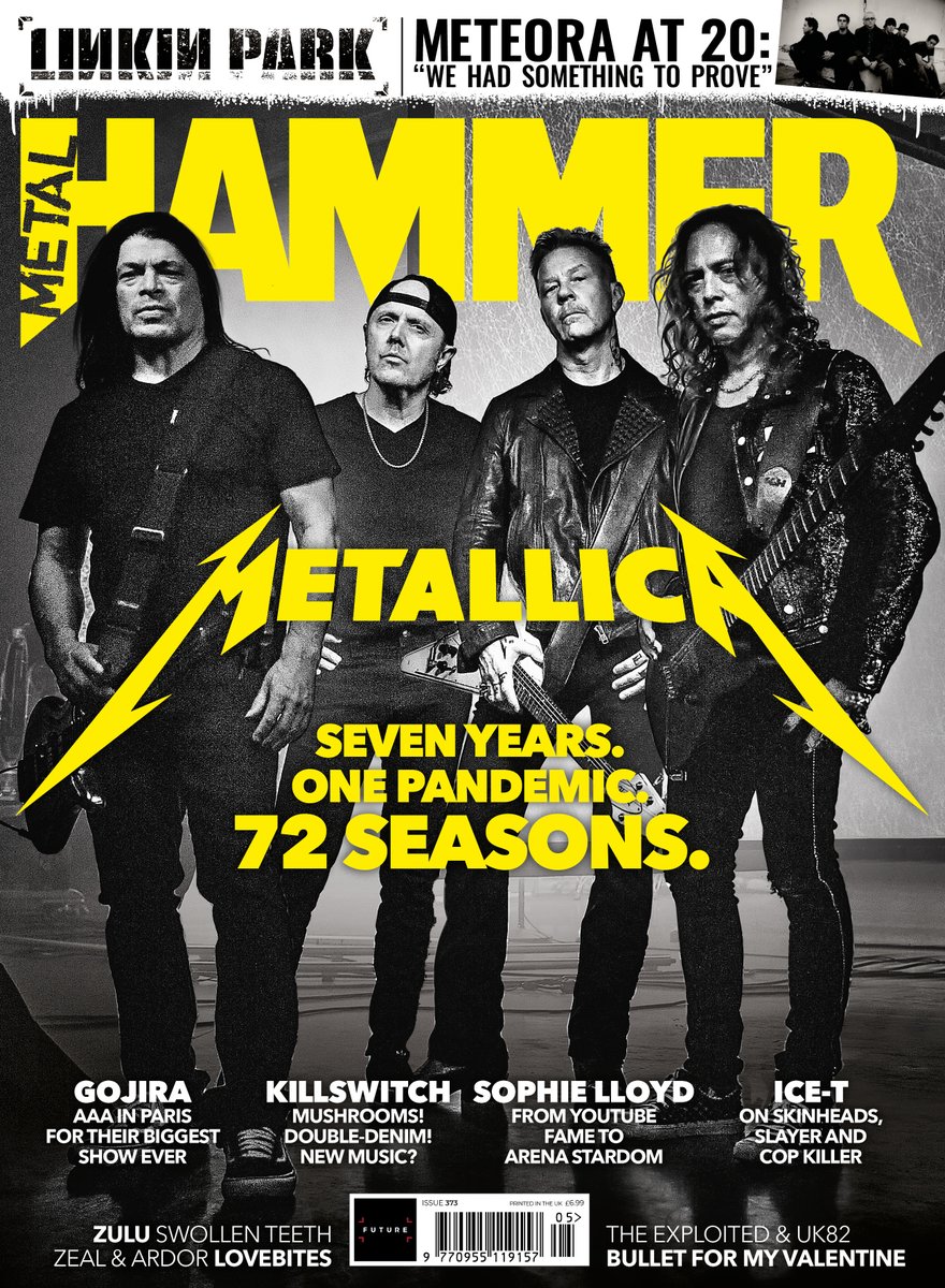 On sale now: Metallica return to the cover of Metal Hammer! Order your copy via the link below

bit.ly/buyhammer