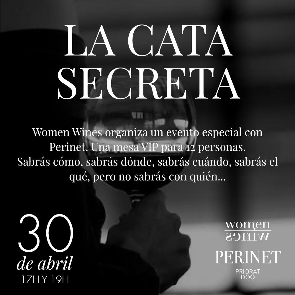 El 30 de Abril tienes una cita. @womenwines ha organizado una 🍷✨ CATA SECRETA🍷✨ con nosotros. Sabrás cómo, sabrás dónde, sabrás cuándo, sabrás el qué, pero no sabrás con quién…