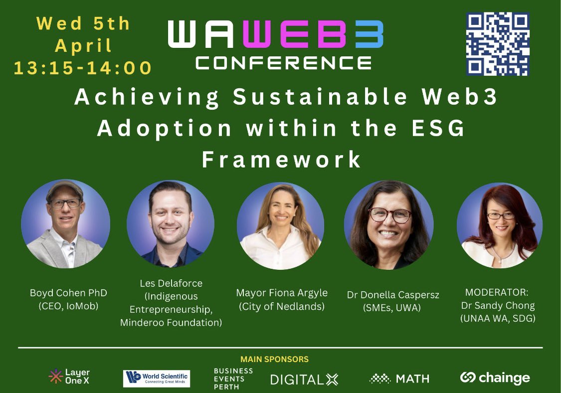 Join us for a yarn on how Web3 offers solutions through decentralisation, transparency, and social inclusion, making it possible to address ESG issues such as resource governance, market traceability, and marginalisation. Join us this Wednesday afternoon waweb3.org