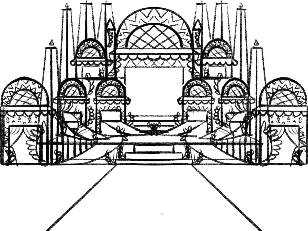ADE_Rahmat_Indo's tweet photo. Stage sketch design for yearly event at school. Choose your favorite one #ipadclass @AppleEDU https://t.co/7fhnSX1L7O