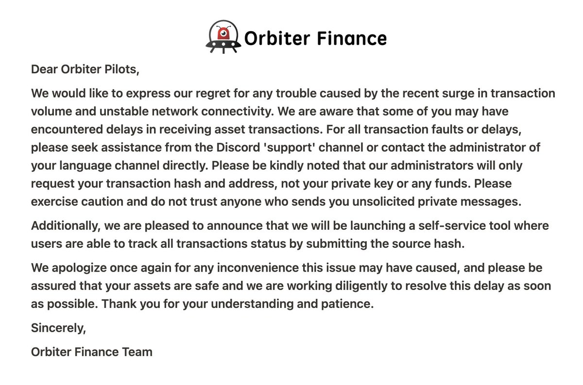 Orbiter Finance 🛸 tweet media