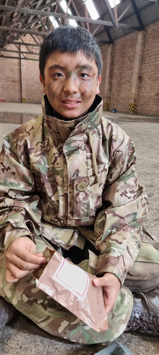 AbingdonSchCCF's tweet photo. Easter Camp was a great success last week (apart from the weather). Recruits enjoyed cooking their own meals while on exercise. https://t.co/bABpSPTwan