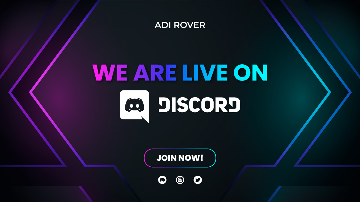 rover_adi's tweet photo. Discord. Discord. Discord.

As a thank you to all my friends, I am excited to announce that we are live on #Discord! I can't wait to connect with you every day.

Let's explore #space together!

Join now: https://t.co/05zm6rO3rf

@solana #Solana #Sol #Metaverse #NFTs #SolanaNFTs https://t.co/xmQKrH3s8H