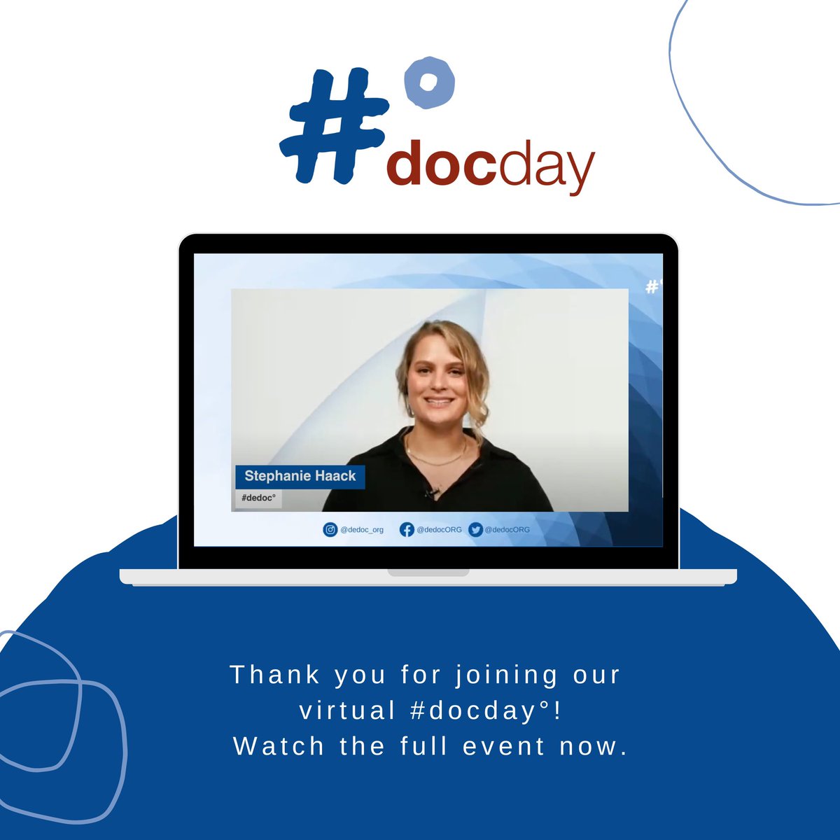 dedocORG's tweet photo. A heartfelt THANK YOU to all of our fantastic speakers at #docday° and to you, the community, who joined in.

Missed the livestream? 🎥 No problem! Check out the recording of the event (as well as many other previous events) on our YouTube channel: https://t.co/b2s8UFGxiy https://t.co/UqWxJ22v8A