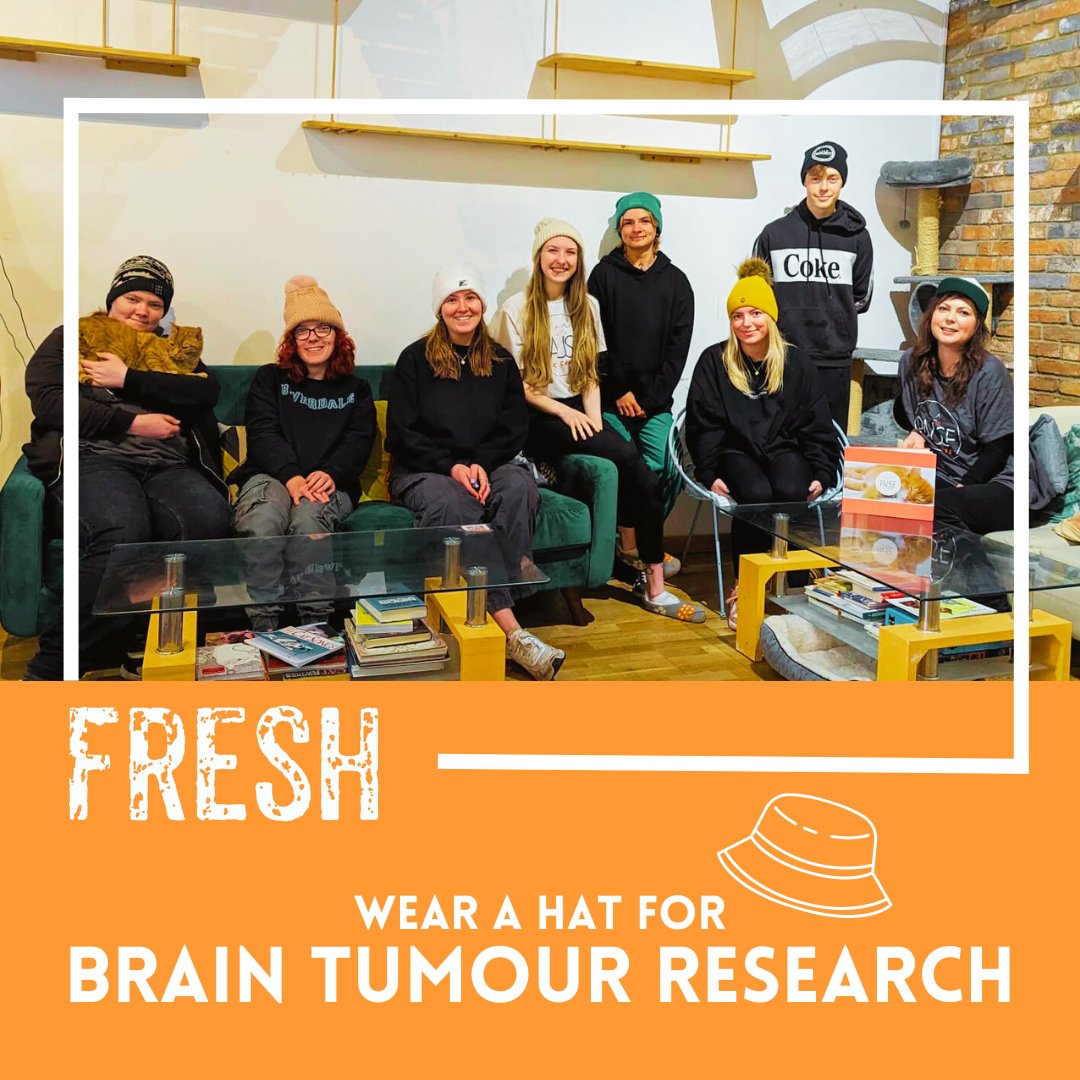 On Friday 31st March, the Fresh and <a href="/PauseCatCafe/">Pause Cat Cafe</a> team wore hats to celebrate the hard work that goes into the research and development of treatment for brain tumours. Find out more by clicking the link!
braintumourresearch.org/fundraise/wear…

#BrainTumourResearch
#WearAHatDay