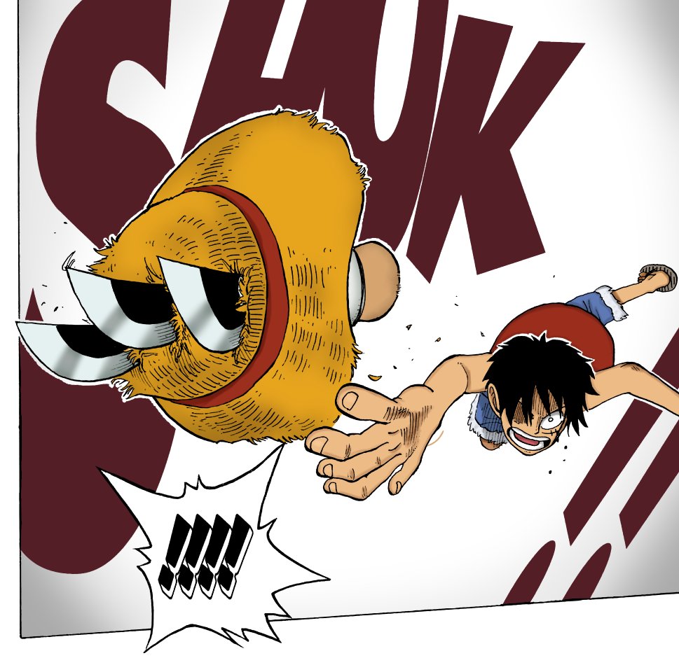 H2OzBagna's tweet photo. Coloring one panel from every chapter. 
Chapter 18-Luffy's straw hat (ft.Luffy) 
#luffy #strawhat #ONEPIECE #onepiece18 #ONEPIECE1080 #manga #coloring https://t.co/a5aIRnfUJO