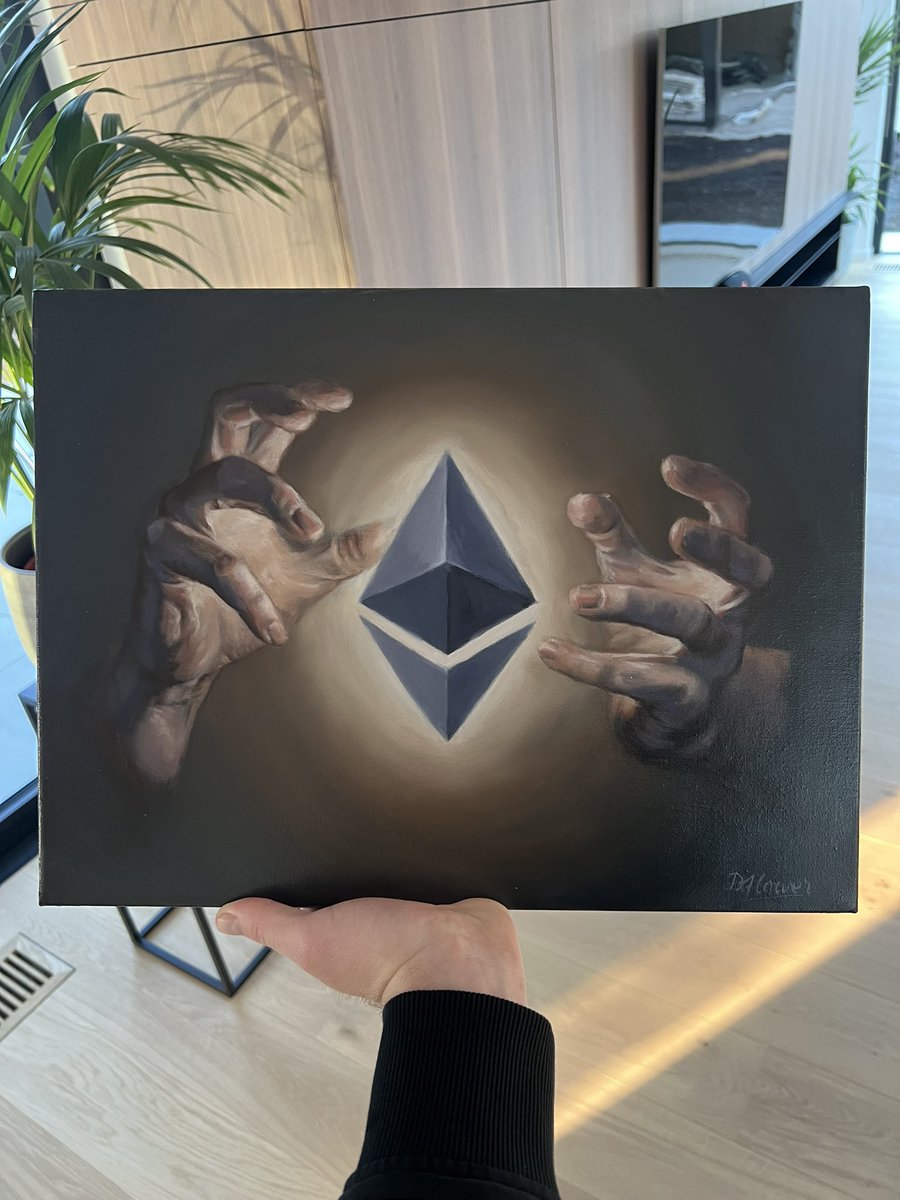 QuintenFrancois's tweet photo. The artist who tattooed me @danfloawe  made this painting for me as a present. 

How amazing is this?! https://t.co/ypSwc76CyZ