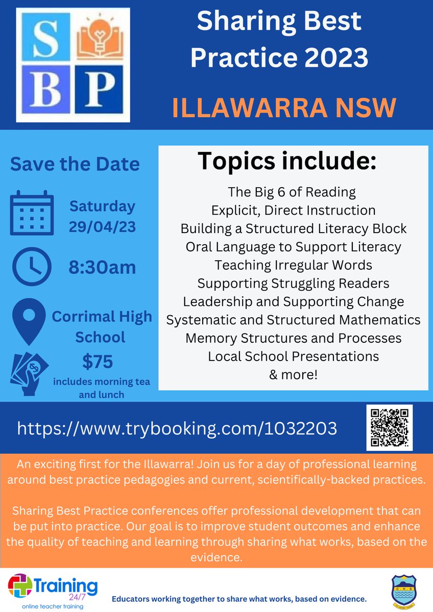 Here are just some of the topics that will be covered on the day. Tickets are selling fast! Get yours now via the link: trybooking.com/CGSYD

#aussieED #sharingbestpractice #scienceoflearning #scienceofreading