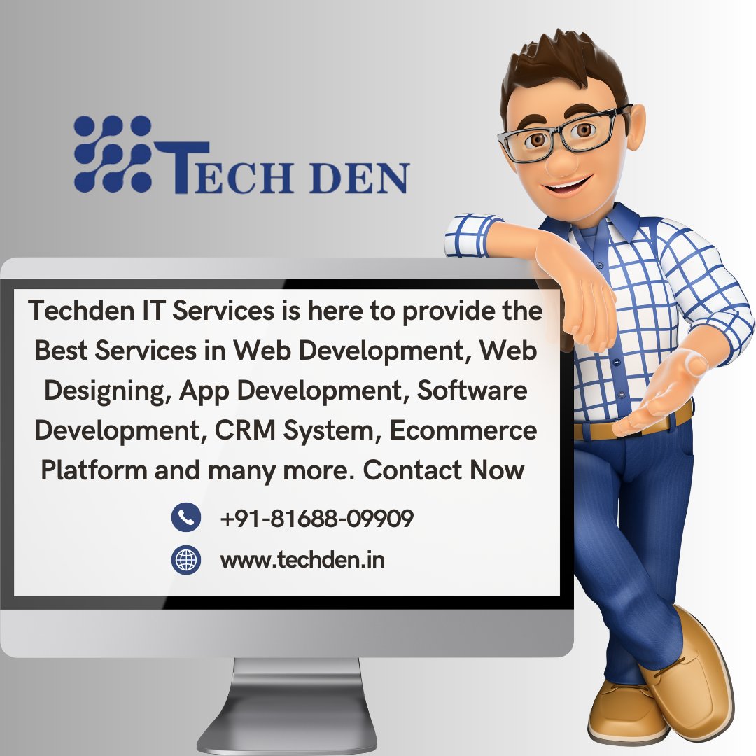 techden009's tweet image. Best Web Development and Web Designing company in India.
Call at: +91-81688-09909
#techden #techdenitservices #techdenitcompany #webdesign #webdesigner #development #appdevelopment #softwarecompany #softwaredevelopment #CRM