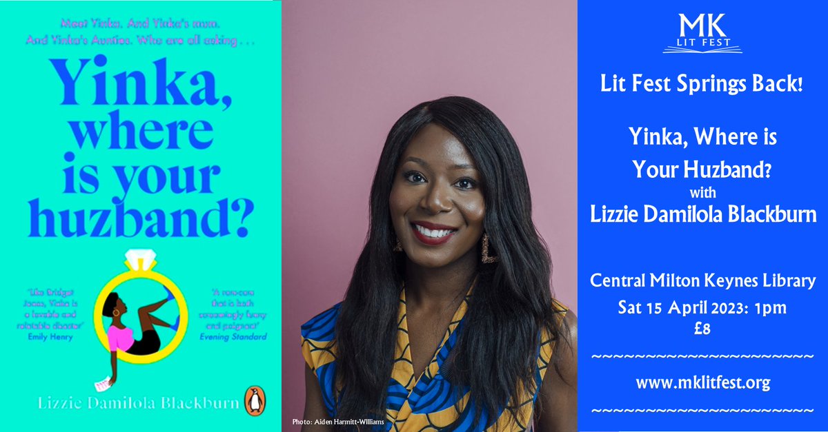 MKlitfest's tweet image. Join us on 15/4 April in @MKLibraries to hear MK's new bestselling debut author, @damilolalizzie, the story of her novel, and its protagonist!

Tickets: mklitfest.org/lizzie-damilol…

#romcom #blackfiction #novel #miltonkeynesevents  #Reading #romcombooks