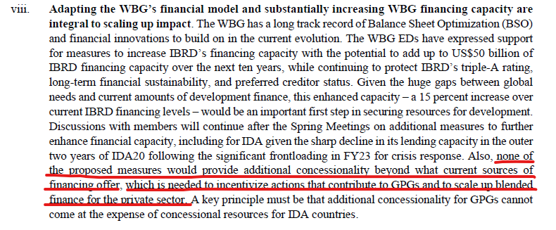 JonSward's tweet photo. .@WorldBank has released an updated version of its 'Evolution Roadmap' for consultation ahead of next week's #WBGMeetings

It includes a frank admission that reforms emerging from discussions between WBG management &amp; shareholders won't result in more concessional financing🧐 https://t.co/iUjg9XIy1t