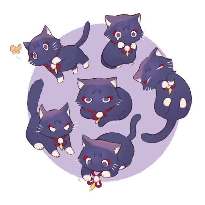 スカラマシュ猫#scaramouche #GenshinImpact 