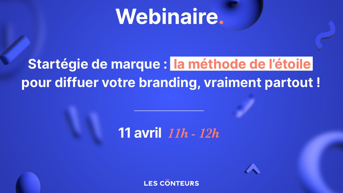 Stratégie de marque : la méthode de l'étoile pour diffuser votre branding 🚀

On vous explique tout ça grâce à la méthode de l’étoile lors de notre webinaire à 11h le 11 avril !

Pour vous inscrire c’est ici 👉 urlz.fr/leDD