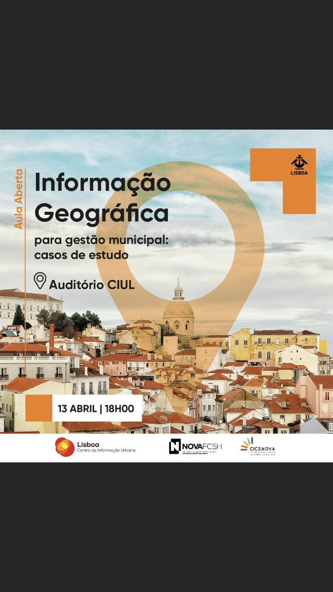 Dia 13 de Abril, pelas 18h, terei o prazer de falar no Centro de Informação Urbana de Lisboa sobre a construção de bases de dados da noite de Lisboa assentes em tecnologias de informação geográfica. A sessão conta vários investigadores do LXnights research group!