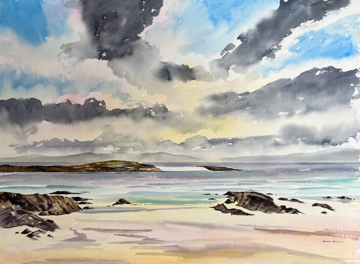 North Beach #Iona.

29” x 21” watercolour inspired by a sketch painted on location.

Available from Gallery Ponteland