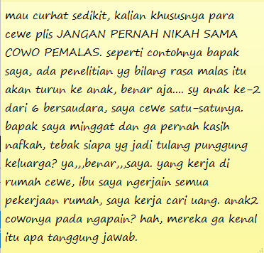 worksfess's tweet photo. pelajaran hidup buat saya, apapun yg terjadi, jangan pernah ya guys!!! work! https://t.co/cdHXFkmHp6