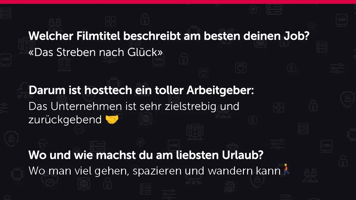 hosttech_ISP's tweet image. Heute stellen wir euch Chris, unseren Vertriebsleiter, vor. Zu seiner Arbeit gehört die komplette Kundenakquise im Bereich virtual Datacenter und Colocation! 

➡️Wische nach rechts, um Chris besser kennenzulernen!

#hosttech #dreifragen #virtualdatacenter #colocation #vertrieb