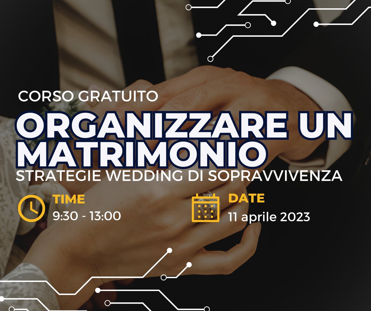 EBTToscano's tweet photo. Aperte  le iscrizioni al nuovo seminario gratuito "Organizzare un matrimonio:  strategie wedding di sopravvivenza" che si terrà a Firenze il 13 aprile https://t.co/IQoK0ckShC 
#ebtt #lavoro #turismo #toscana #formazione #wedding https://t.co/30TURCCriG