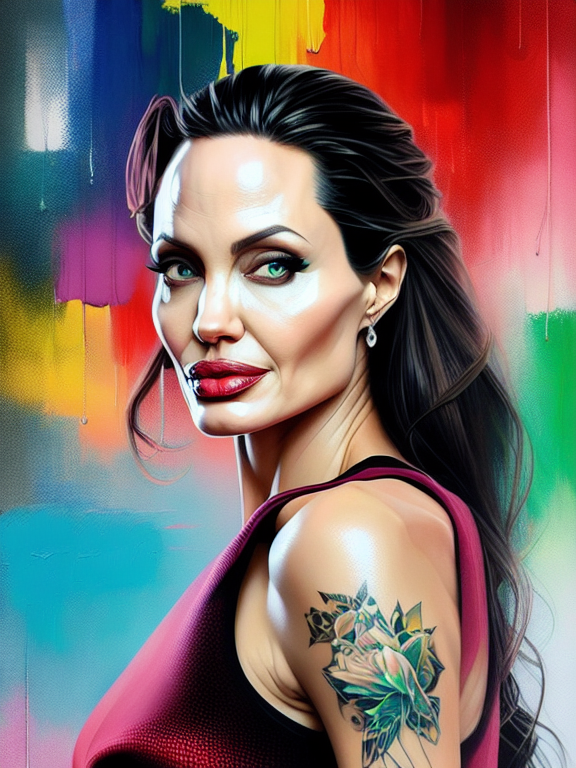 Opendream_ai's tweet photo. Have you ever imagined the image of Angelina Jolie in the style of Lora Zombie art?
Let OpenDream do the work for you!
#AngelinaJolie #AIArtwork #OpenDream https://t.co/Yo7vvCplUR