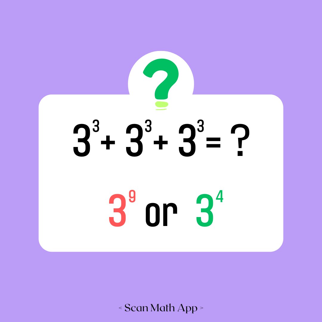 ScanMath's tweet image. Who can answer it correctly?🙋‍♂️
(P.S. 🐶Let ScanMath do it for you)

#mathtest
#todaymath
#scanmath
#mathapp