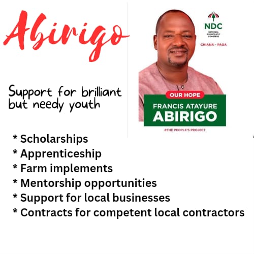 atayure's tweet photo. Tomorrow April 5, is slated for our vetting at the Upper East Regional NDC office @ 10:30 AM. 
I invite delegates, friends &amp;  family to cheer me up with small numbers as advised by  party authorities.
#ThePeople'sProject is materialising.
Belong to the winning team.
#TeamAbirigo https://t.co/TIZTpTiMpy