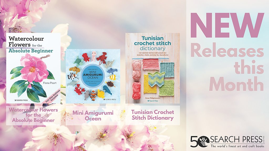 🌸What's new this month?🌸
Take a look at the fabulous new Search Press titles releasing this April!
🌸bit.ly/New4April23🌸
#searchpress #books #craftbooks #craft #crafting #art #artbooks