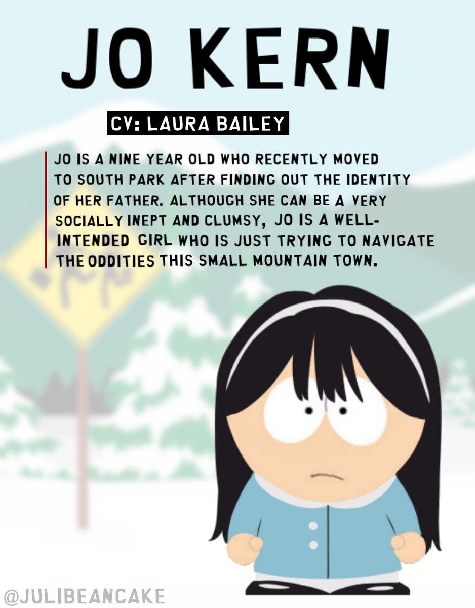 jkrnly's tweet photo. 「#southparkoc」introducing jo kern https://t.co/WaHQAKiW0R