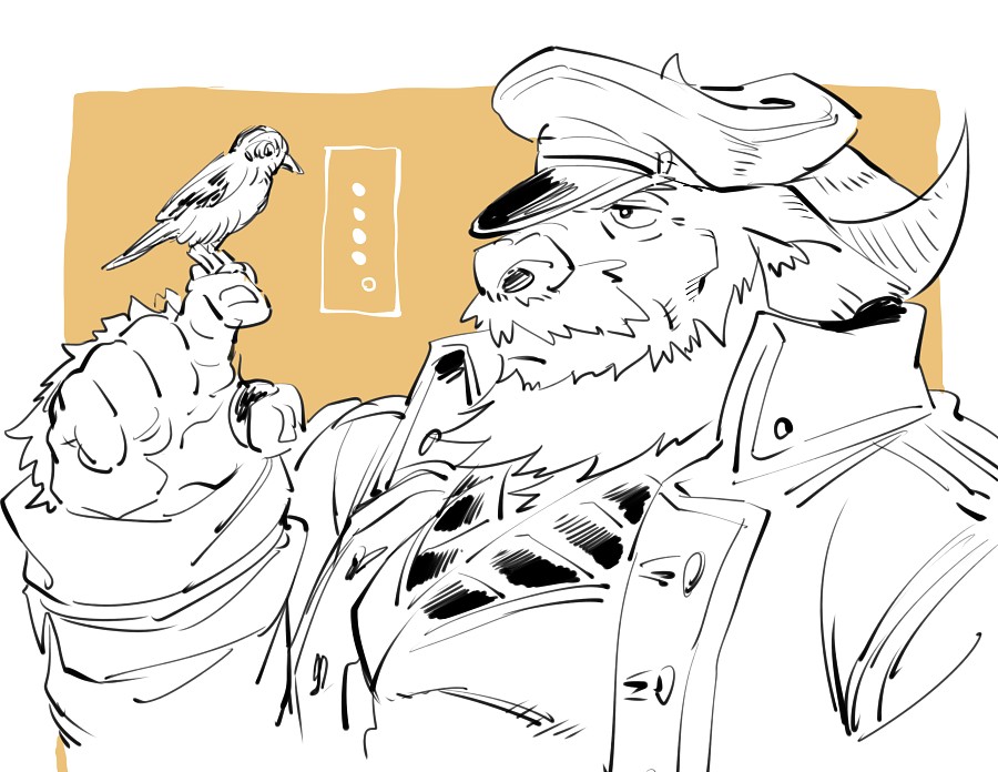 船長と鳥 