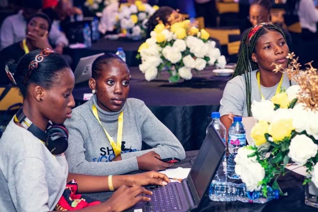 beertechafrica's tweet photo. Our 2nd runner-up - SheCodesAJ

...They are on track to build a solid tech community in Ajegunle, and we are proud to be part of their journey. 

We say congratulations to the SheCodesAJ team!!

#BeerTechAfrica #Beerkathonfinale #Beerkathon #TechHub #SheCodesAJ #BeerTech https://t.co/7Y61wEgT4l