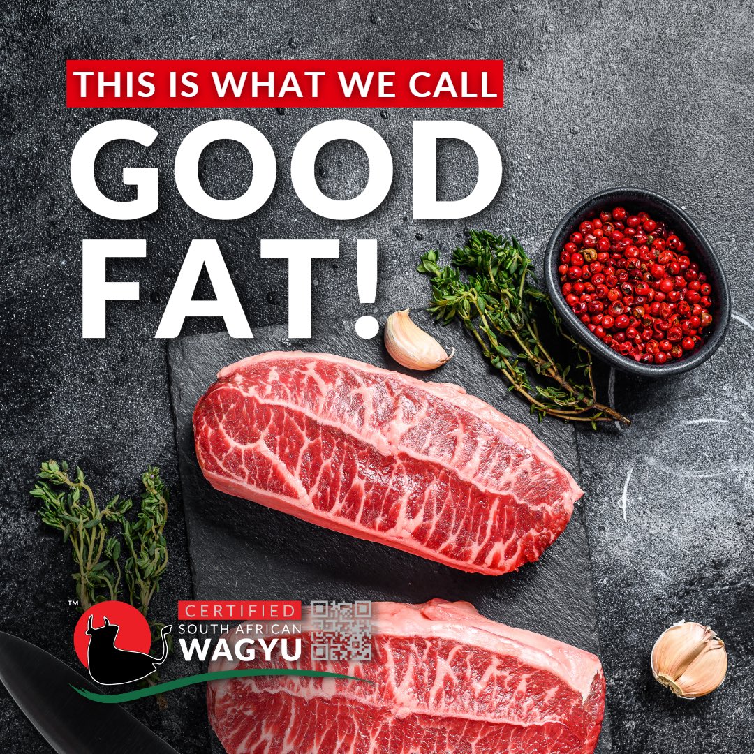 WagyuRSA's tweet photo. Wagyu fat contains a allot of monounsaturated and polyunsaturated fatty acids, including omega-3 and omega-6, which is heart healthy.

Rich in conjugated linoleic acid (CLA), which has been linked to a range of potential health benefits.

#wagyusouthafrica #ilovesawagyu https://t.co/PmRZttuEhX