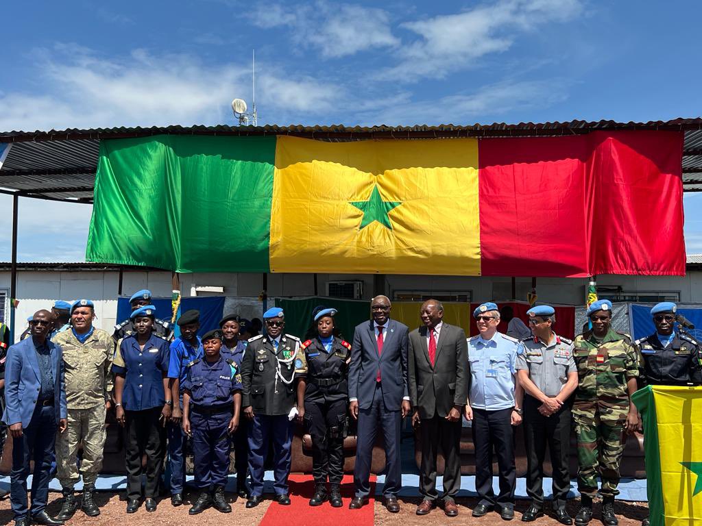 k_diagne's tweet photo. Bonne fête de l’indépendance à nos casques bleus de la SENFPU1/16 de @MONUSCO 
Ce matin j’ai assisté à la prise d’armes et au défilé du peloton au camp Jambar à Goma. Je souhaite aux officiers et gendarmes pleins succès 
Dewenati https://t.co/HrYtSJB6j3