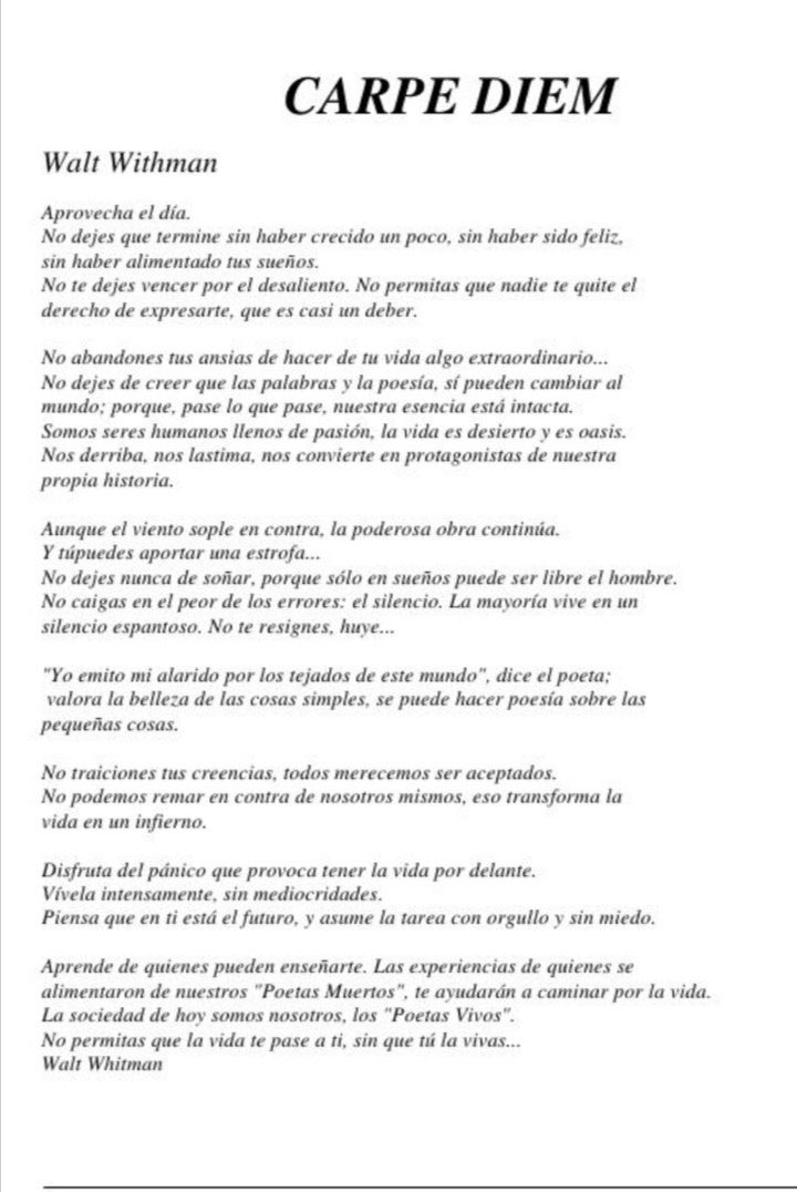 Nico_Stornelli's tweet photo. #CarpeDiem #WaltWithman #HBD No hay otro poema que refleje mi forma de ver la vida #Vida #reir https://t.co/sdv8A9FYjA