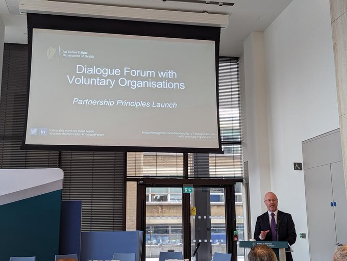 RehabGroup's tweet photo. We were delighted to attend the launch of #PartnershipPrinciples a foundation for strengthening the relationship between the State and Voluntary Organisations who deliver vital services. #DialogueForum https://t.co/5tpsmFA2zu