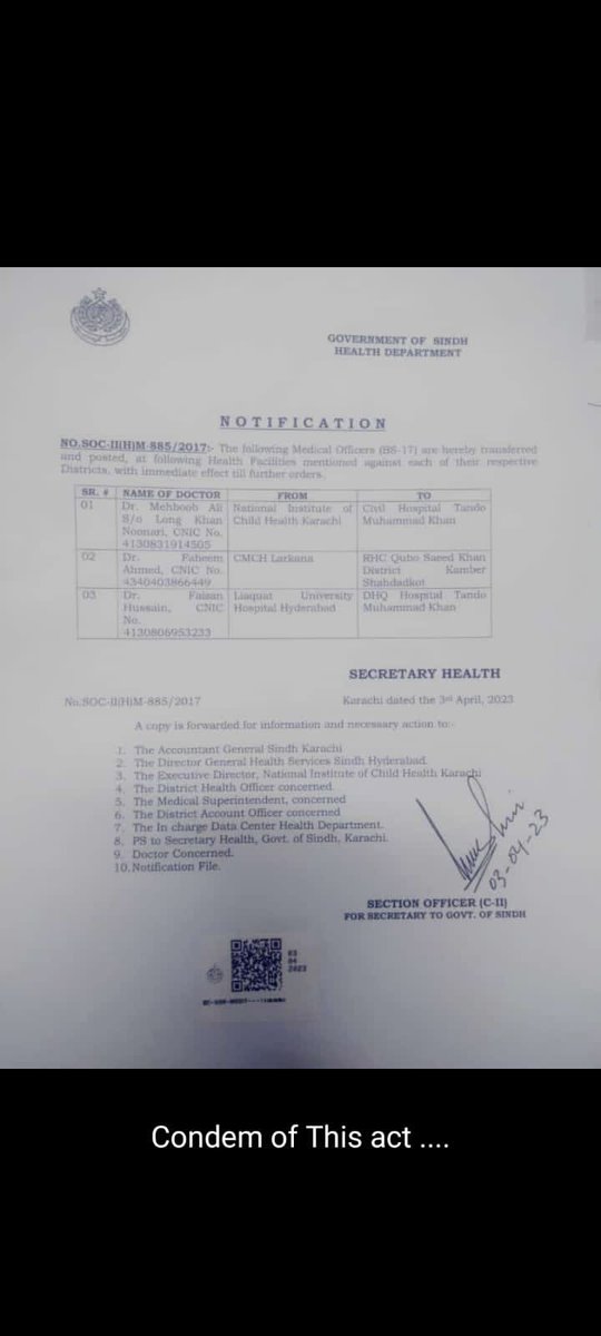 MshooqueA's tweet photo. ٽارگيٽيڊ ٽرانسفر نامنظور✌️
#BiasedHealthDepSindh https://t.co/2kI6k0zIrN