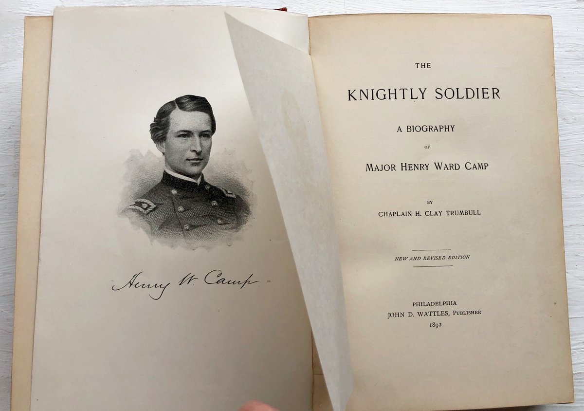 robinghvintage's tweet photo. The #Knightly #Soldier: A #19thcentury #Biography of Major #HenryWardCamp by #HenryClayTrumbull - #American #CivilWar #POW - #Illustrated #antique #book #historian #historybuff #historyteacher #americanhistory  --->>>  https://t.co/RScPqj6JPK via @Etsy https://t.co/HcfQIEosT0