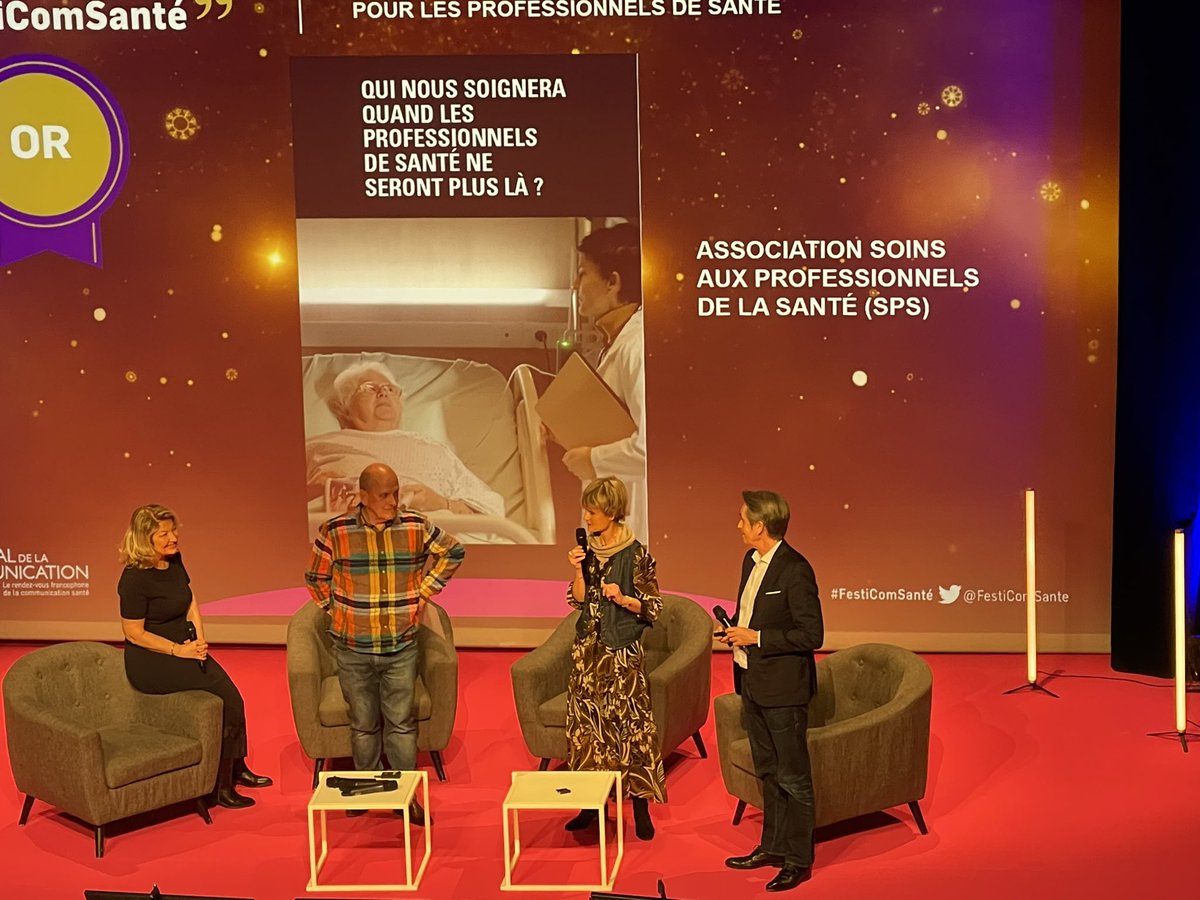 SPS_institut's tweet photo. Nous sommes fiers et honorés d’avoir remporté le prix or au 32ème @FestiComSante dans la catégorie communication médicale aux professionnels de santé
🏆 Le palmarès complet du #festicomsanté 
👉 https://t.co/K0nyQ5t7KV
#suicide 
 #soignants #prosdesante https://t.co/ZabhS3WwAq