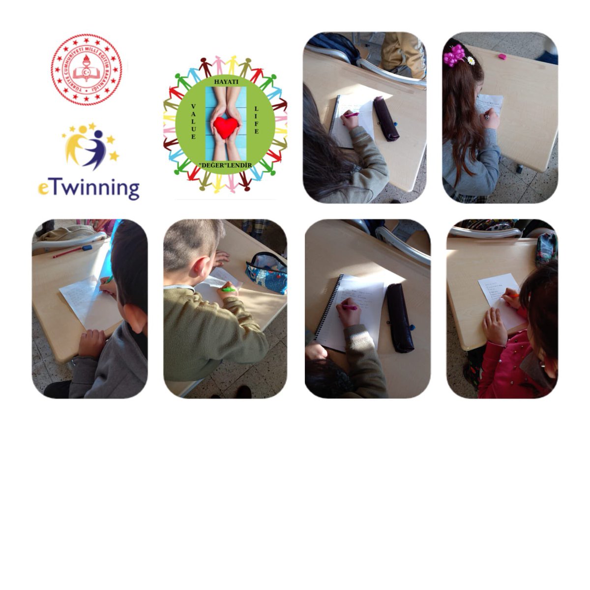 KurtulusIlk's tweet photo. Okulumuz Sınıf Öğretmeni Merve AĞRAŞ tarafından eTwinning üzerinde Romanya ve Azerbaycan’da bulunan proje ortağı öğretmenlerle Değerler Eğitimi olarak ‘Hayatı Değerlendir’ isimli projesini verimli ve eğlenceli bir şekilde sürdürmektir. @omertekesmia @skaygusuz @s__karakurt https://t.co/sLr6IJQXXr