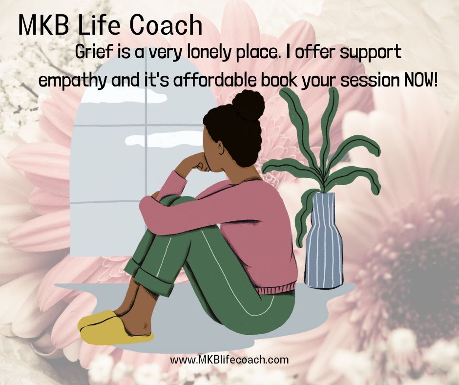 Don't be alone. Feel free to message me or book a chemistry call now via www.mkblifecoach.come.
.
.
.
.
.
#griefsupport #griefjourney #grief #griefandloss #griefrecovery #griefawareness #griefcoach #griefcoaching #mkblifecoach