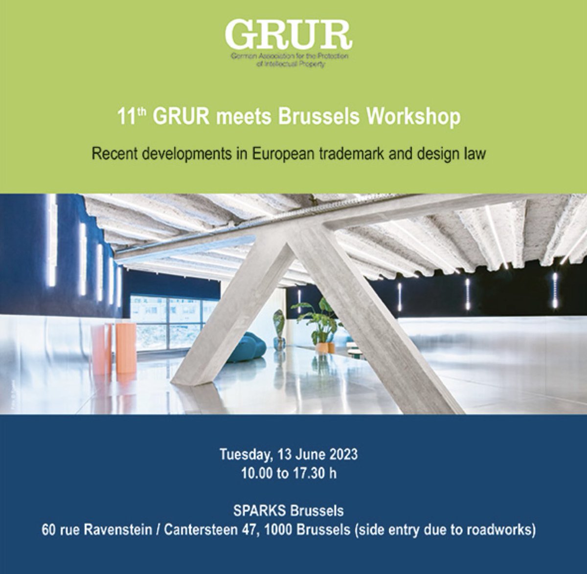 HenningHartwig_'s tweet image. At June 13, join us for the 11th one of its kind “GRUR meets Brussels” workshop on “Recent developments in European trademark and design law” with 12+ renowned GRUR experts and representatives of the EU legislator and other stakeholders

#designlaw

#DesignPatents