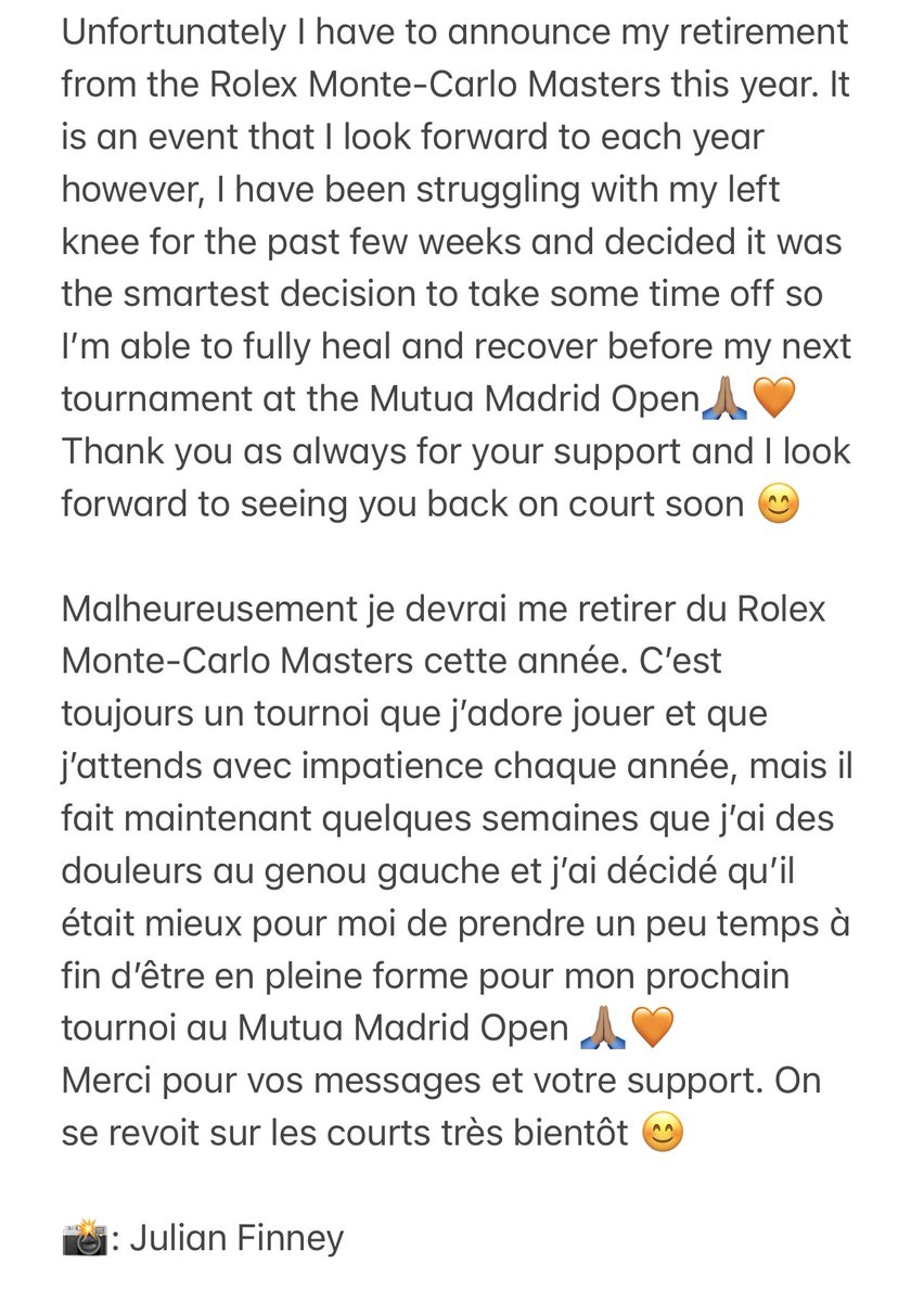 felixtennis's tweet photo. Update 👇🏽 https://t.co/GwEKNU2VgB