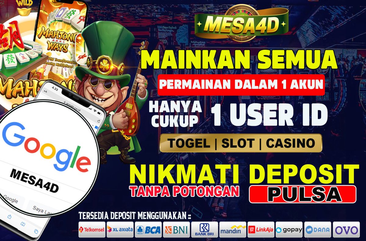 Mesa4D's tweet photo. MESA4D SITUS SLOT TERBAIK DAN TERPERCAYA DEPOSIT VIA PULSA TANPA POTONGAN !!!!
Link : https://t.co/8hQ30PTQ03
#mesa4d #situsmesa4d #bandarmesa4d #situslot #slotgacor #agenbola #bandarbola #Bandarcasino #slot #pulsatanpapotongan #depositpulsa https://t.co/vqQ2uSr7rv