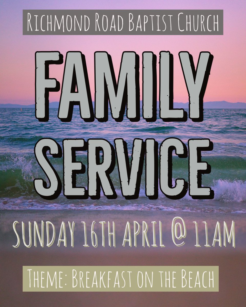 RRBC_Cwmbran's tweet image. 😊 Family Service 😊 

Our next Family Service will take place at 11am on Sunday 16th April where we will be exploring the theme of Breakfast on the Beach. 

#rrbccwmbran #familychurch #breakfastonthebeach #churchservice