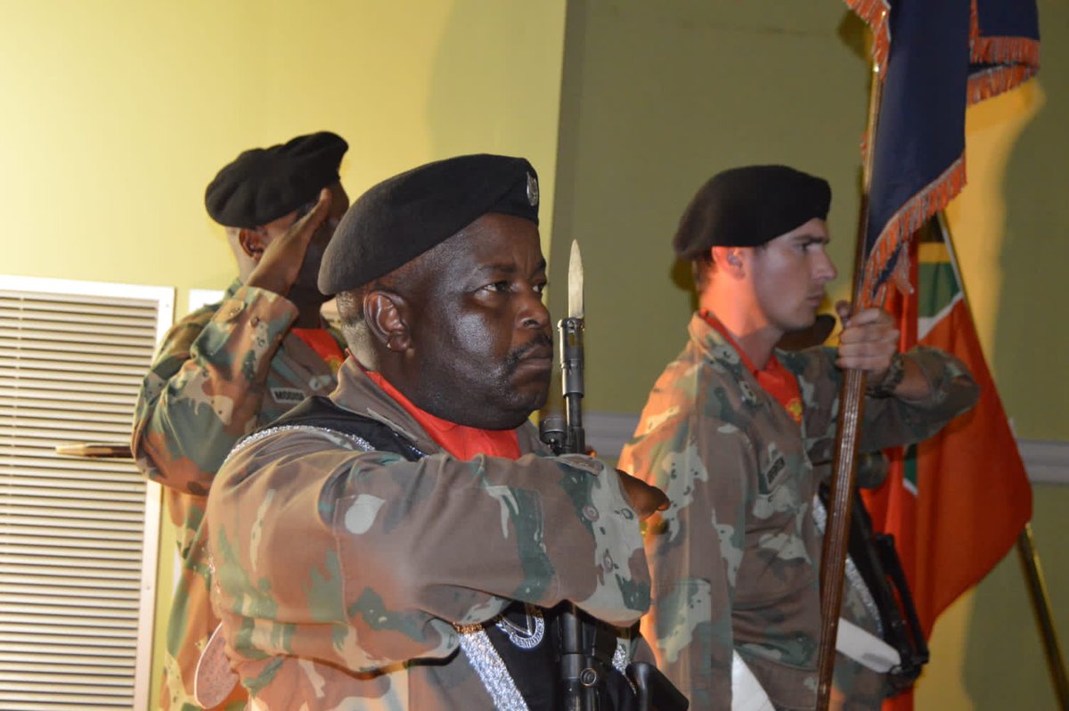 SANDF_ZA's tweet photo. READ || School of Armour Held its Annual “Beginning of Training Parade”|| 31 March 2023.

https://t.co/aLYjTgFT61

#SANDF
#SAArmy
#SAArmourFormation
#SchoolOfArmour https://t.co/jV3suqtcY5
